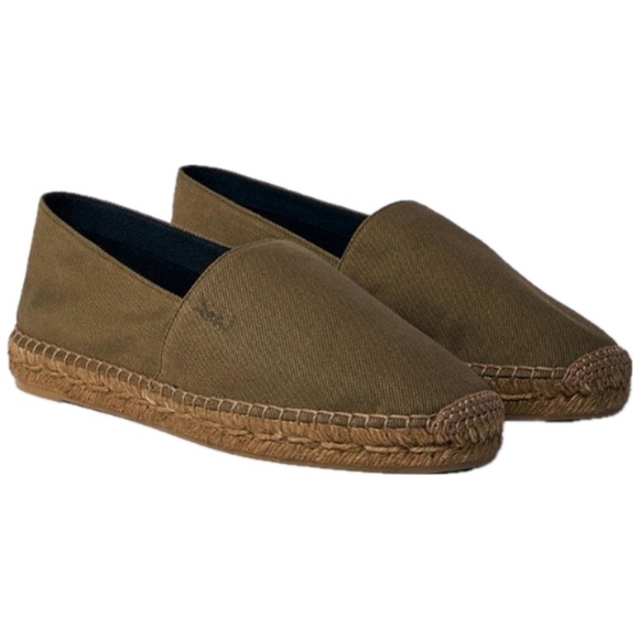 SAINT LAURENT YSL logo embroidered canvas espadrilles
flats - Picture 1 of 6